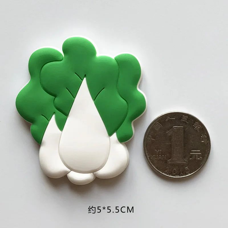 PVC Fridge Magnet Fruit and Vegetable Baby Early Education Color Cognitive Magnetic Black Whiteboard Sticker Magnet Gifts - Grand Goldman