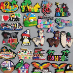 PVC Fridge Magnets Aruba Panama Punta Cana Puerto Rico Las Vegas Finland Argentina Mexico Jamaica Chile Greece Ukraine Stickers - Grand Goldman