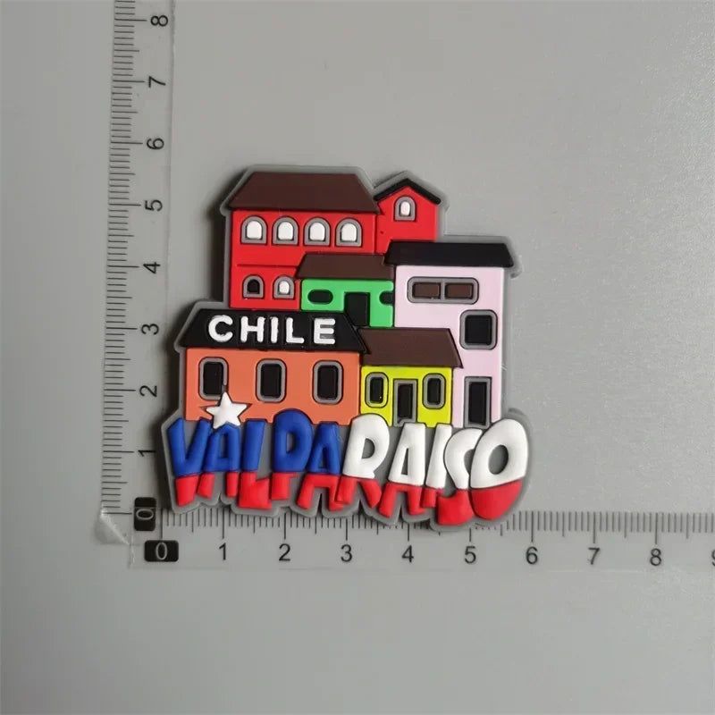 PVC Fridge Magnets Aruba Panama Punta Cana Puerto Rico Las Vegas Finland Argentina Mexico Jamaica Chile Greece Ukraine Stickers - Grand Goldman