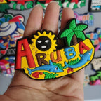 PVC Fridge Magnets Aruba Panama Punta Cana Puerto Rico Las Vegas Finland Argentina Mexico Jamaica Chile Greece Ukraine Stickers - Grand Goldman