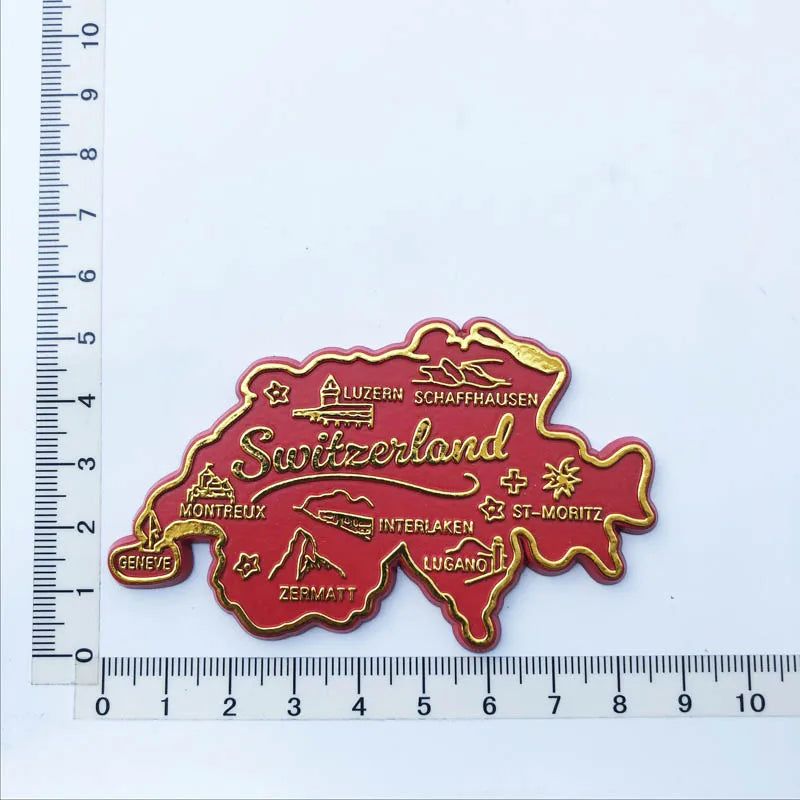 PVC Fridge Magnets Copenhage Denmark USA Paris France Fiji Islands Argentina Switzerland London Puerto Rico Bahamas Germany - Grand Goldman