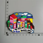 PVC Fridge Magnets Copenhage Denmark USA Paris France Fiji Islands Argentina Switzerland London Puerto Rico Bahamas Germany - Grand Goldman