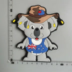 PVC Fridge Magnets Puerto Rico Portugal Switzerland TexasUSA Germany London Chile Pisa Travel Australia Souvenir Fridge Sticker - Grand Goldman