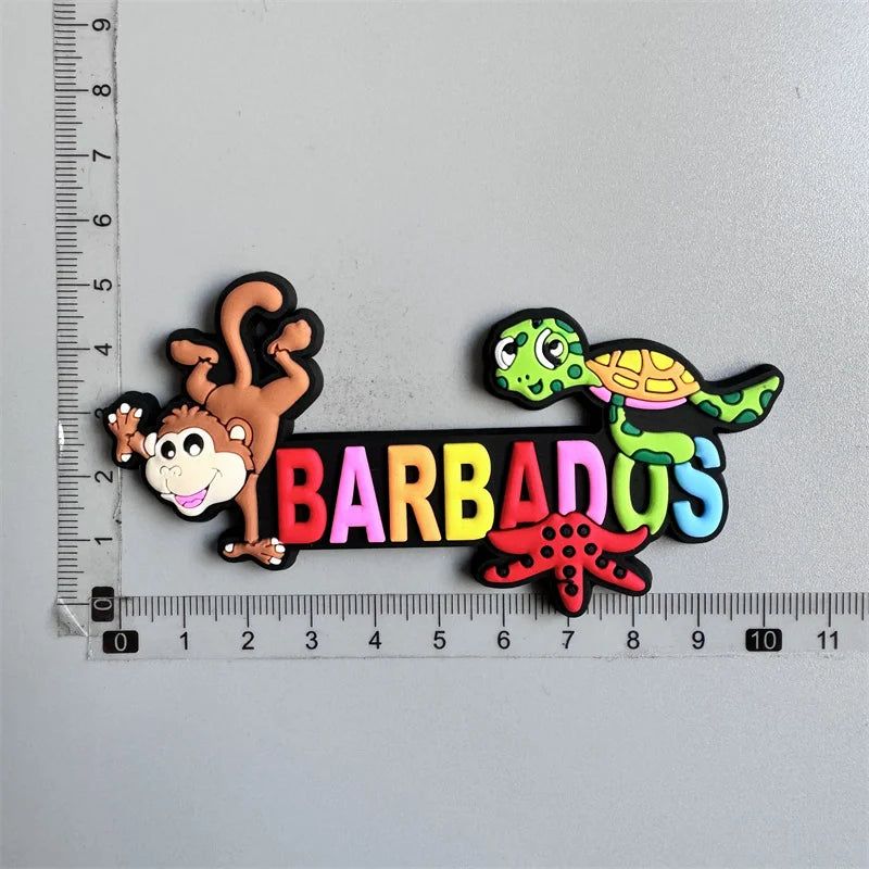 PVC Fridge Magnets Soft Magnets Punta cana Panama Jamaica Finland New York Rep.Dom USA Bahamas Miami Chile Australia Barbados - Grand Goldman