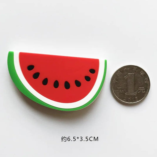 PVC Fridge Magnet Fruit and Vegetable Baby Early Education Color Cognitive Magnetic Black Whiteboard Sticker Magnet Gifts - Grand Goldman