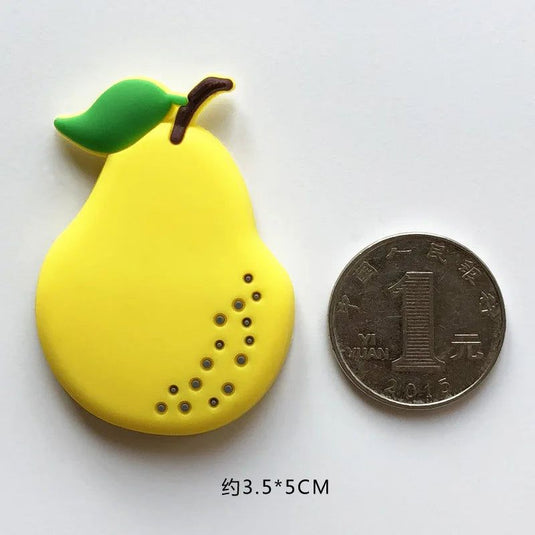 PVC Fridge Magnet Fruit and Vegetable Baby Early Education Color Cognitive Magnetic Black Whiteboard Sticker Magnet Gifts - Grand Goldman