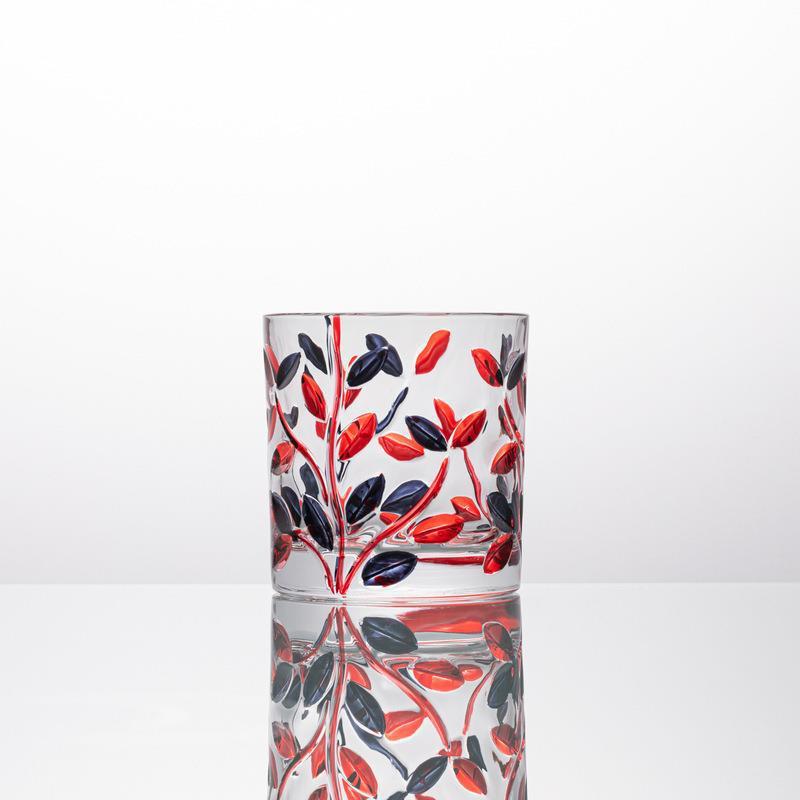 Painted Drink Milk Whiskey Wine Glass - Grand Goldman