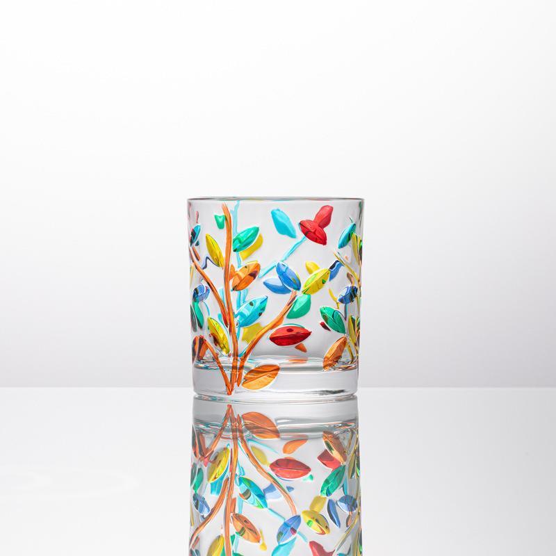 Painted Drink Milk Whiskey Wine Glass - Grand Goldman