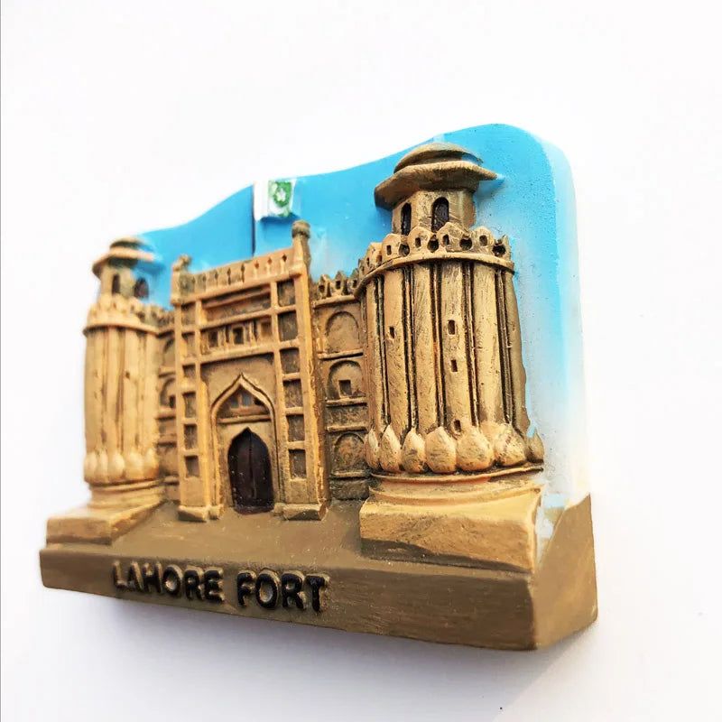 Pakistan Fridge Magnets World Cultural Heritage Lahore Fort Castle Tourist Souvenir Crafts Magnetic Sticker Refrigerator Magnets - Grand Goldman
