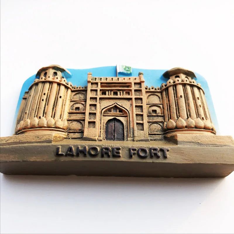 Pakistan Fridge Magnets World Cultural Heritage Lahore Fort Castle Tourist Souvenir Crafts Magnetic Sticker Refrigerator Magnets - Grand Goldman