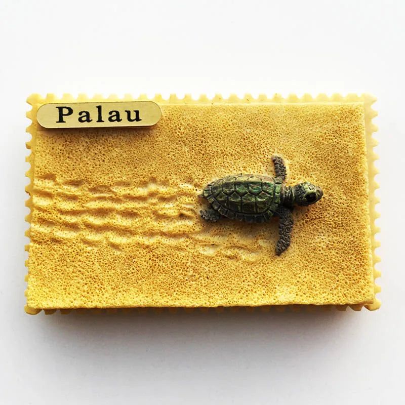 Palau Fridge Magnets Tourist Souvenirs 3D Stereo Tropical Lionfish Sea Turtle Magnetic Refrigerator Stickers Decoration Gifts - Grand Goldman