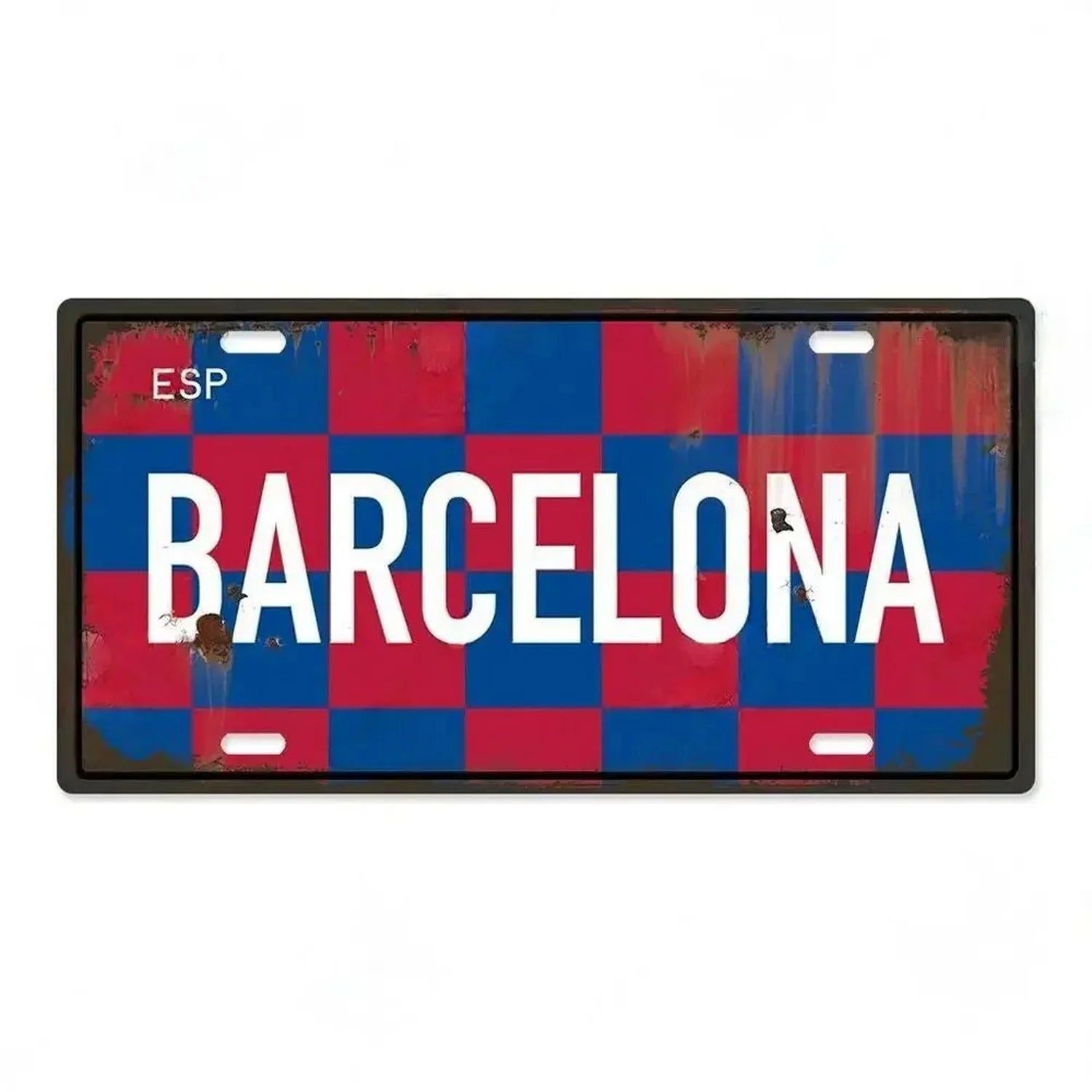 Paris Madrio Milan Munich Metal Tin Signs Vintage Plaque Auto License Plate Embossed Tag Garage Bars Pubs Clubs Home Wall Decor - Grand Goldman