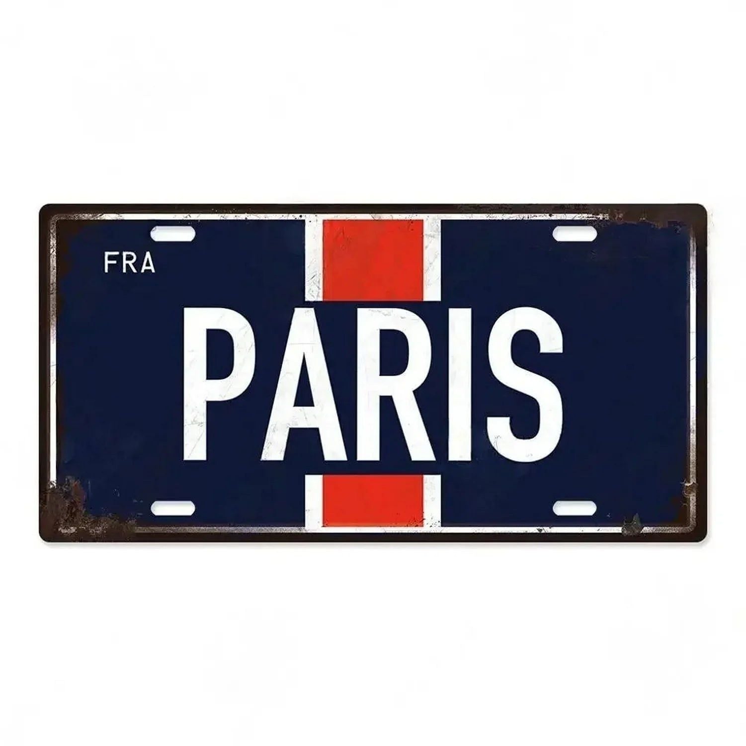 Paris Madrio Milan Munich Metal Tin Signs Vintage Plaque Auto License Plate Embossed Tag Garage Bars Pubs Clubs Home Wall Decor - Grand Goldman