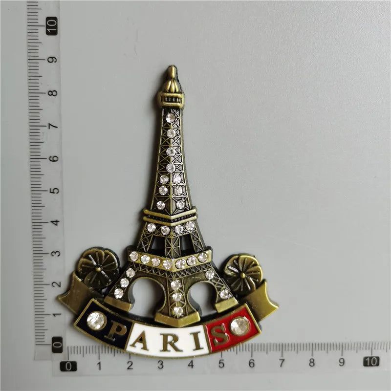 Paris Souvenir Eiffel Tower Fridge Magnets French Provence Tourist Landmark Magnetic Stickers Decoration on The Fridge Gift - Grand Goldman