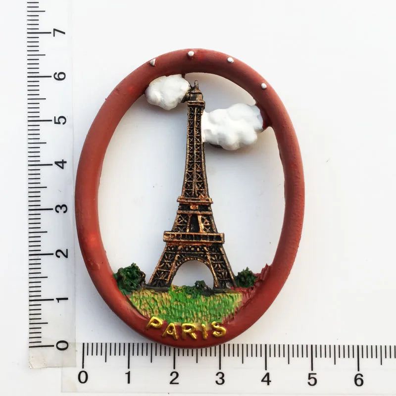 Paris Souvenir Eiffel Tower Fridge Magnets French Provence Tourist Landmark Magnetic Stickers Decoration on The Fridge Gift - Grand Goldman