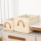 Pastoral Straw Storage Basket Japanese Storage - Grand Goldman