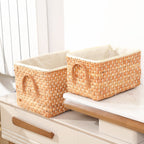 Pastoral Straw Storage Basket Japanese Storage - Grand Goldman