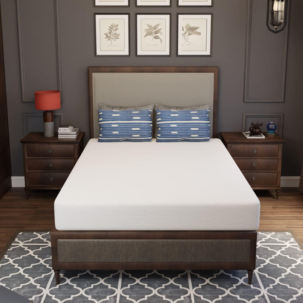 PayLessHere 8 inch Memory Foam Mattress Cooling Gel Green Tea Infused Mattress,Fiberglass Free,CertiPUR-US Certified,Cooler Sleep Supportive & Pressure Relief,Mattress in Box, White Full - Grand Goldman