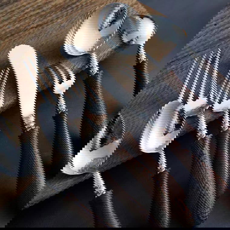 Pear Original Wood Handle Tableware 304 Stainless Steel Western Steak Knife And Fork Spoon - Grand Goldman