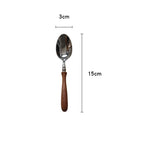 Pear Original Wood Handle Tableware 304 Stainless Steel Western Steak Knife And Fork Spoon - Grand Goldman