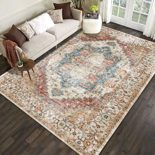 Persian Bohemian Turkish Vintage Living Room Coffee Table Rug - Grand Goldman