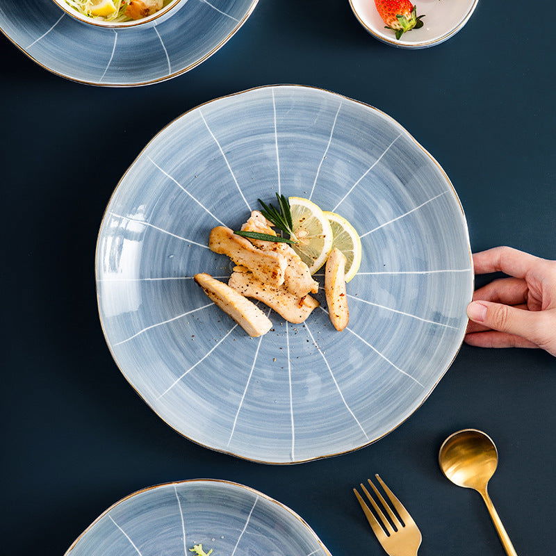 Personality Creative Home Ceramic Dinner Plate - Grand Goldman