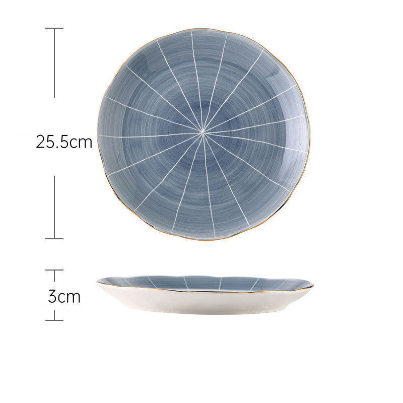 Personality Creative Home Ceramic Dinner Plate - Grand Goldman