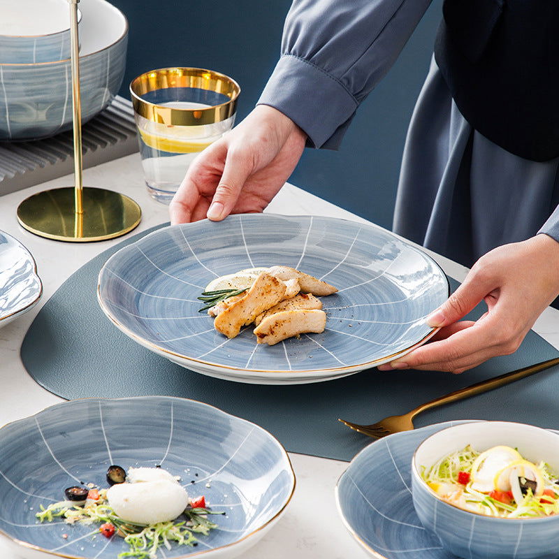 Personality Creative Home Ceramic Dinner Plate - Grand Goldman