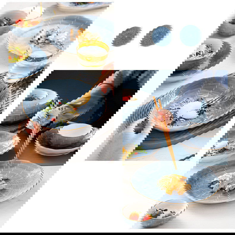 Personality Creative Home Ceramic Dinner Plate - Grand Goldman