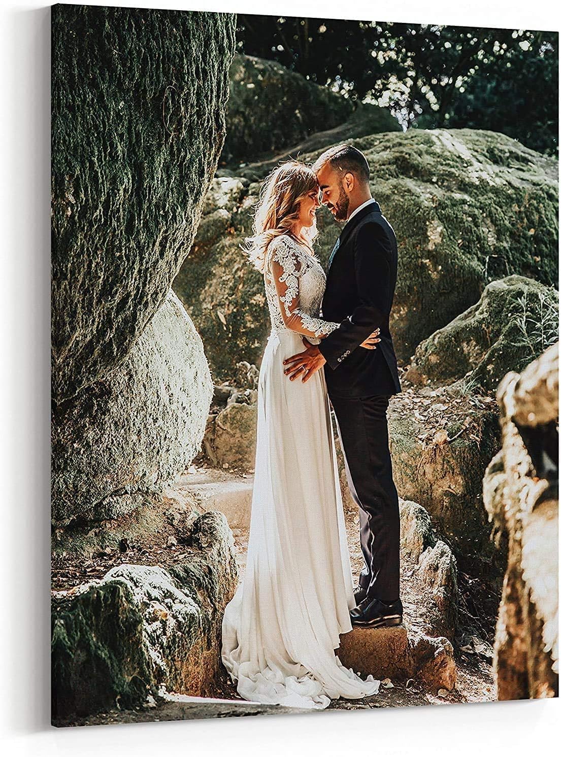 Personalized Custom Canvas Prints: Photo On Canvas (Framed 11X14) Transform Your Photos into Stunning Framed Wall Art Digitally Printed Photo To Canvas Ideal for Home Decor Gifts Keepsakes - Grand Goldman