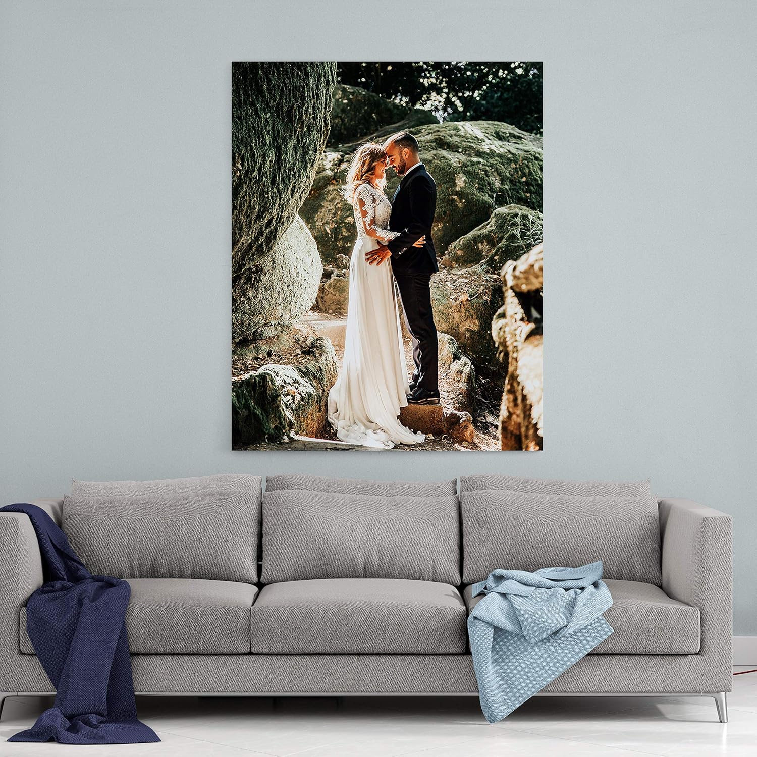 Personalized Custom Canvas Prints: Photo On Canvas (Framed 11X14) Transform Your Photos into Stunning Framed Wall Art Digitally Printed Photo To Canvas Ideal for Home Decor Gifts Keepsakes - Grand Goldman