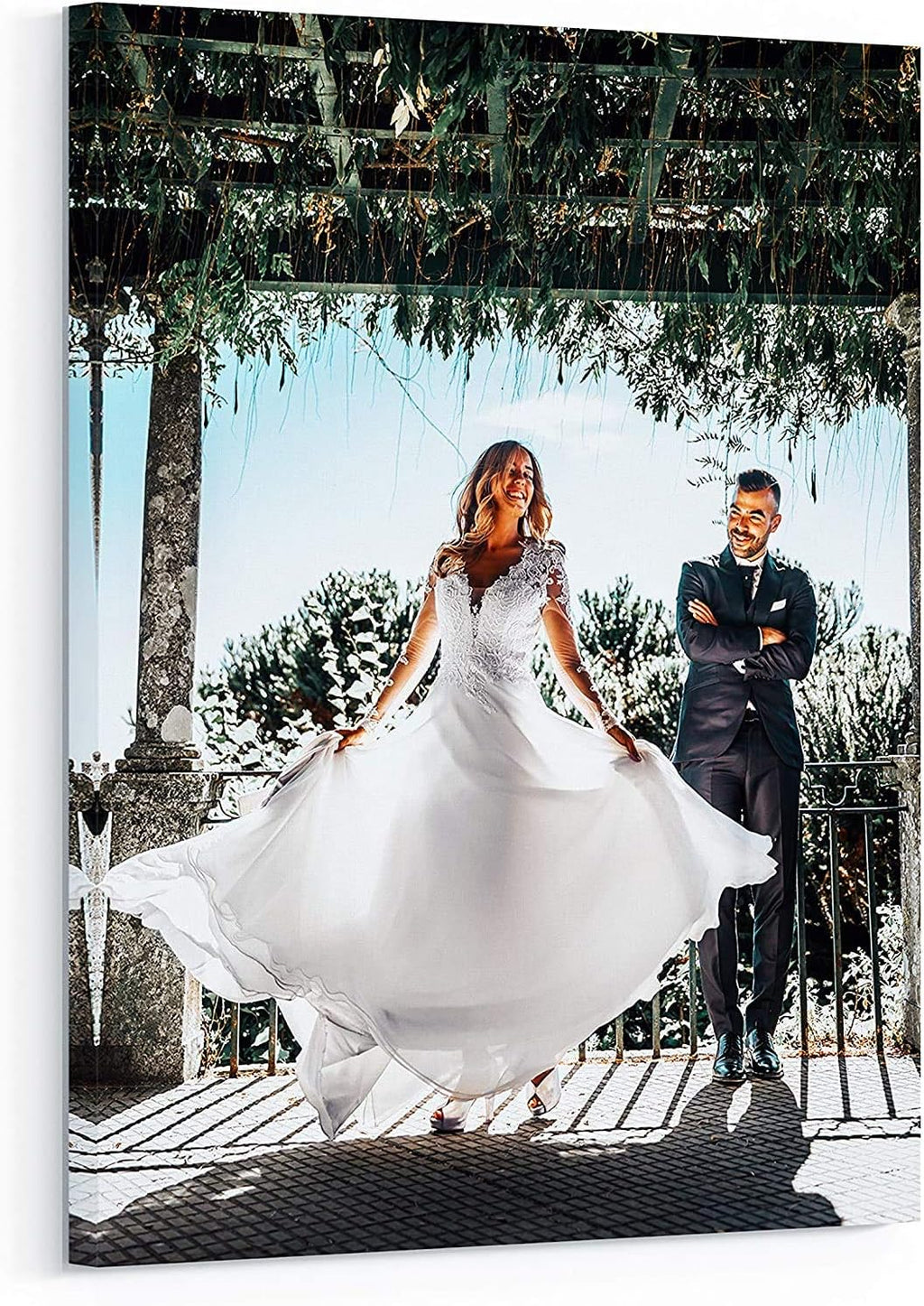 Personalized Custom Canvas Prints: Photo On Canvas (Framed 11X14) Transform Your Photos into Stunning Framed Wall Art Digitally Printed Photo To Canvas Ideal for Home Decor Gifts Keepsakes - Grand Goldman