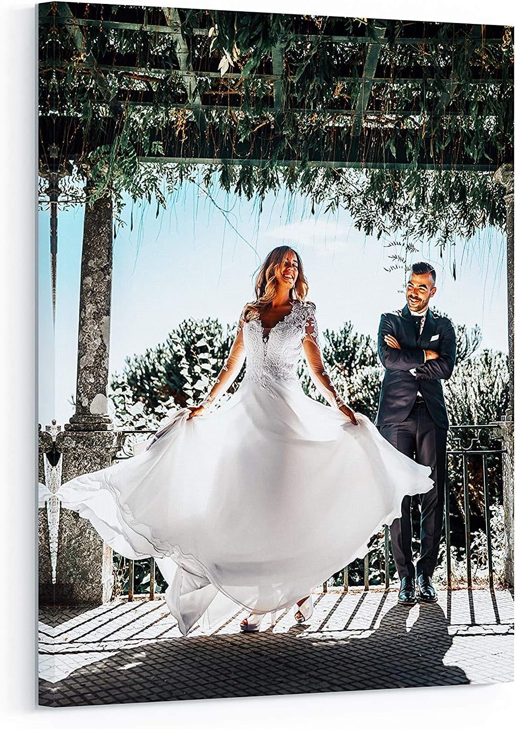 Personalized Custom Canvas Prints: Photo On Canvas (Framed 11X14) Transform Your Photos into Stunning Framed Wall Art Digitally Printed Photo To Canvas Ideal for Home Decor Gifts Keepsakes - Grand Goldman