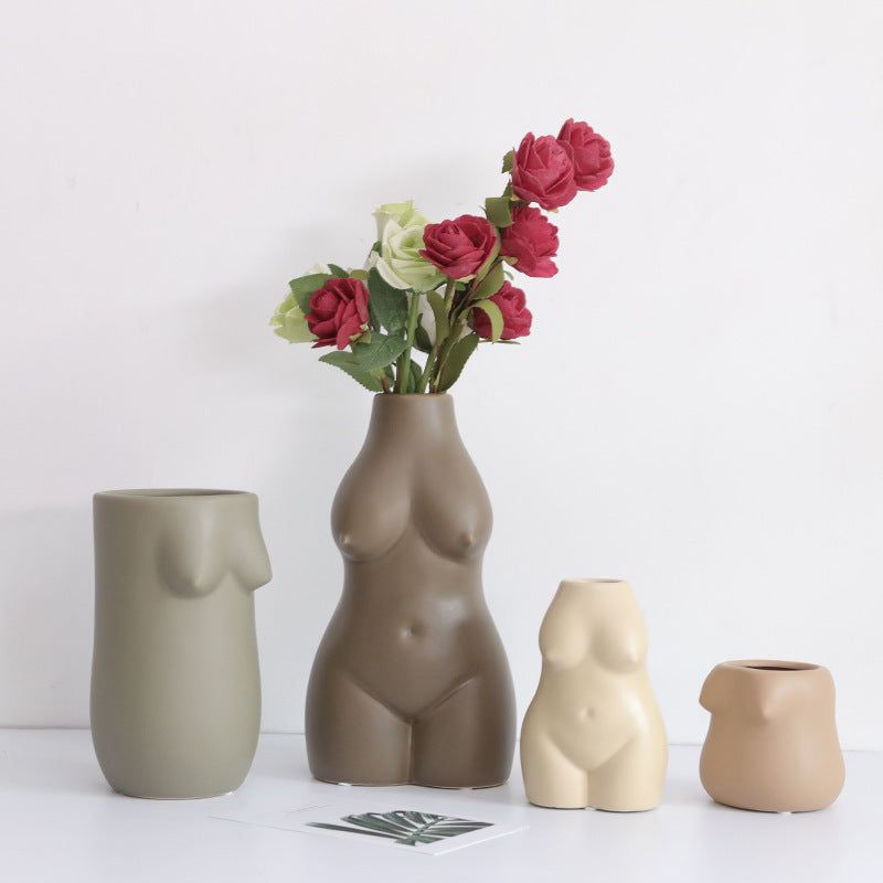 Personalized Dried Flower Ceramic Decorative Vase - Grand Goldman