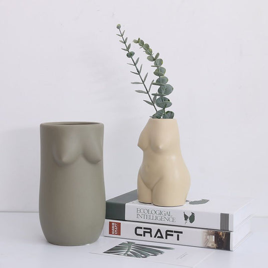 Personalized Dried Flower Ceramic Decorative Vase - Grand Goldman