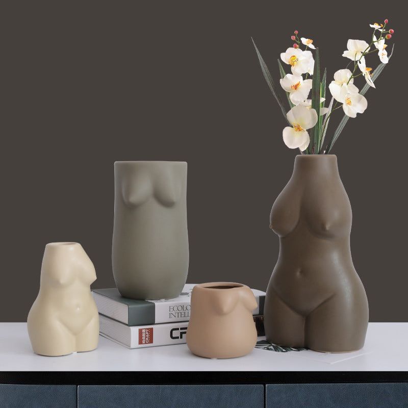 Personalized Dried Flower Ceramic Decorative Vase - Grand Goldman
