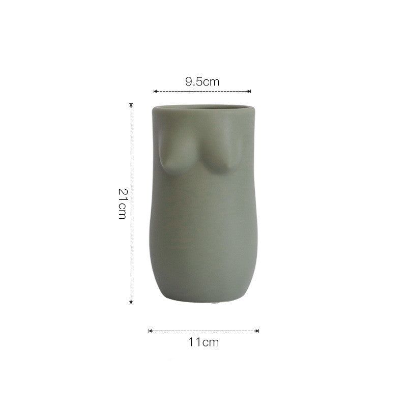 Personalized Dried Flower Ceramic Decorative Vase - Grand Goldman