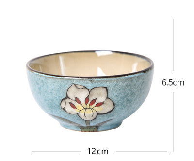 Personalized Household Korean Hand-painted Retro Rice Bowl - Grand Goldman