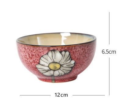 Personalized Household Korean Hand-painted Retro Rice Bowl - Grand Goldman