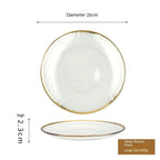 Phnom Penh Fruit Plate Creative Set Glass Plate Household - Grand Goldman