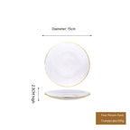 Phnom Penh Fruit Plate Creative Set Glass Plate Household - Grand Goldman