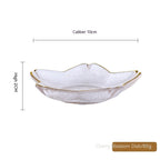 Phnom Penh Fruit Plate Creative Set Glass Plate Household - Grand Goldman