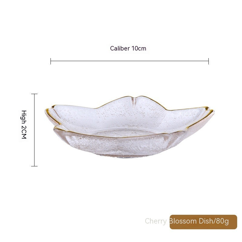 Phnom Penh Fruit Plate Creative Set Glass Plate Household - Grand Goldman