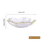 Phnom Penh Fruit Plate Creative Set Glass Plate Household - Grand Goldman