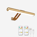 Picture Light Battery Operated, Picture Lights for Wall, Wireless Picture Light with 2 Remotes, Picture Light for Paintings, 16 LED, 3Modes, 300LM Dimmable Light with Timer for Art - Grand Goldman