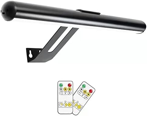 Picture Light Battery Operated, Picture Lights for Wall, Wireless Picture Light with 2 Remotes, Picture Light for Paintings, 16 LED, 3Modes, 300LM Dimmable Light with Timer for Art - Grand Goldman