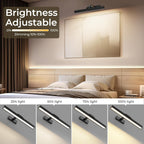 Picture Lights for Wall, Battery Operated Picture Light 16in Gallery Light for Paintings CCT Dimmable Recharging Battery Wall Light with Remote Control for Living Room Dartboard Art Bathroom - Grand Goldman