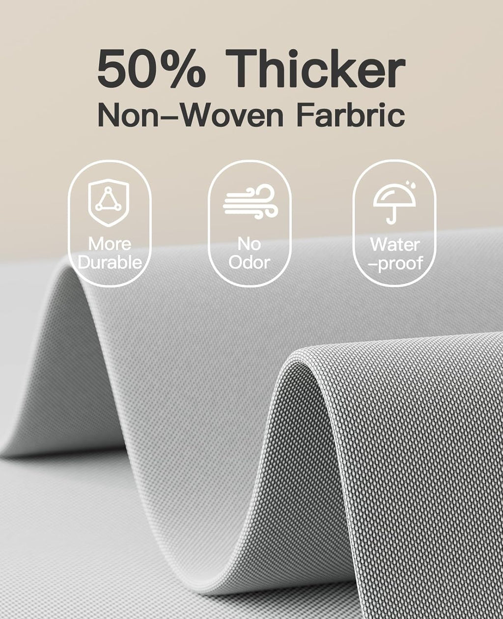 Pipishell Hanging Closet Organizer 6-Shelf, Hanging Shelves for Closet with 3 Removable Drawers & Side Pockets for Bedroom or Garment Rack, 12' x 12' x 43.3', Dark Gray - Grand Goldman