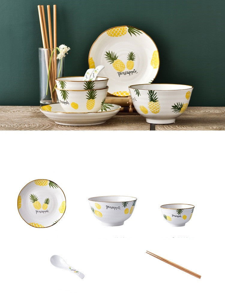 Plate Dish Plate Household Ceramic Dish Dinner Plate Net Celebrity Creative Square Plate Japanese Disc Tableware Set - Grand Goldman