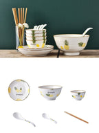 Plate Dish Plate Household Ceramic Dish Dinner Plate Net Celebrity Creative Square Plate Japanese Disc Tableware Set - Grand Goldman